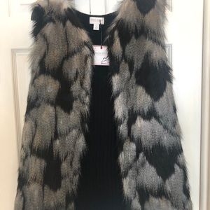 Vest faux fur